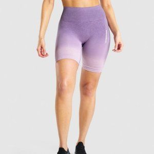 Gymshark purple ombre bike shorts size small